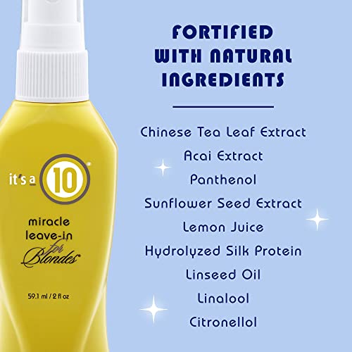Image of Its A 10 Miracle Leave-In for Blondes Unisex Treatment 2 oz