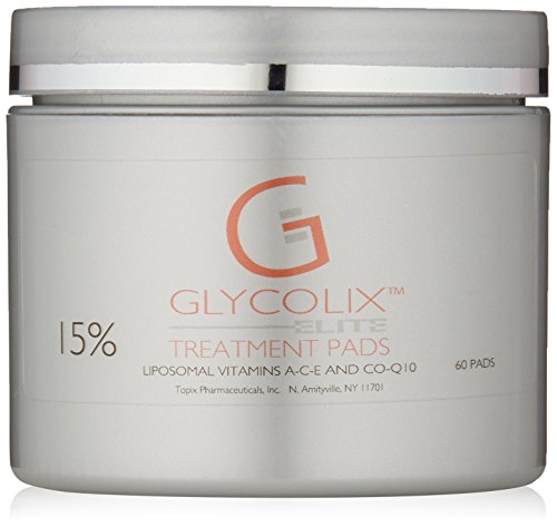 Glycolix Elite 15% Glycolic Acid Treatment Pads, 60 Count