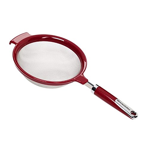 KitchenAid Strainer Stainless Steel, 7-Inch, Red -