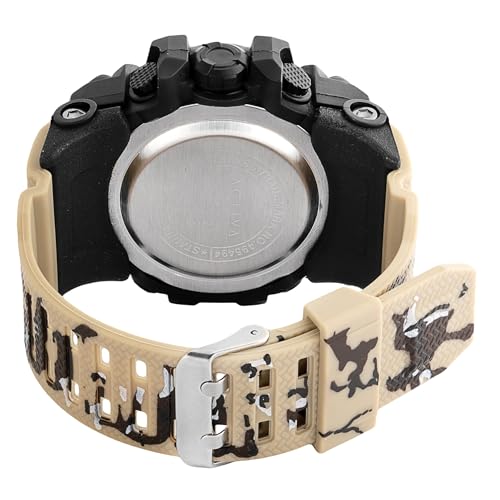 Image of Invicta Resin Digital Essentials Unisex Grey Dial Beige Band Watch Acw435-005