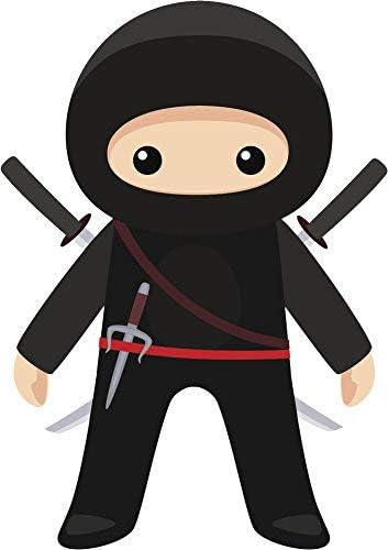 Cool Kid Ninja Cartoon Icon Round Metal 0.75" Lapel Pin Hat Shirt Pin Tie Tack Pinback3