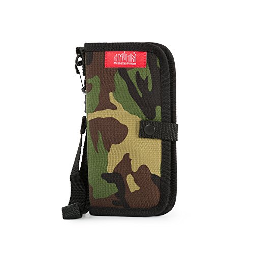 Manhattan Portage Continental Wallet (Camouflage, Snap closure, zippered compartments, credit cards, ID cards, cash, Thirteen pockets, 1000D)