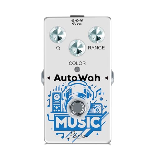 Rowin RE-08 - Pedal de guitarra auto Wah, efecto de filtro de sobre para funk, disco, R&B, fusión, bajo...