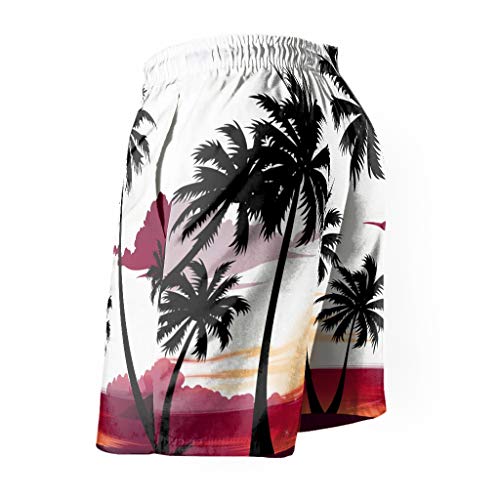 Ktewqmp Zomer zwembroek kokosnootboom mannen zwembroek zwembroek met zakken outdoor - Image 3