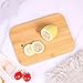 Bamboo Cutting Board Set for Kitchen,Small Cutting Boards with Holder,Serving Boards for Sandwich Cheese Meal Breakfast