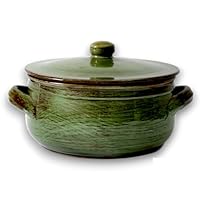 Colì, Terracotta pan met deksel, handgemaakt, rood, diameter 24 cm
