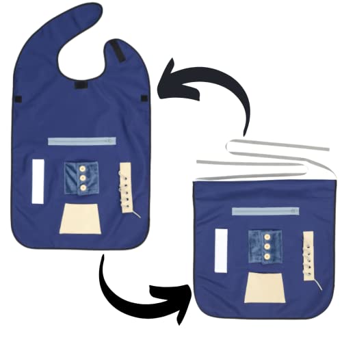 Modaliv – 2-in-1 Alzheimer’s and Dementia Fidget Apron and Adult Bib for...