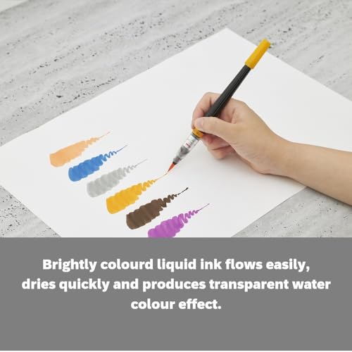 Image of Pentel XGFL COLOUR BRUSH-YELLOW ORANGE