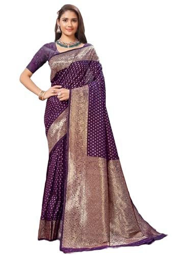 Sari en soie douce Banarasi pour mariages et soirées