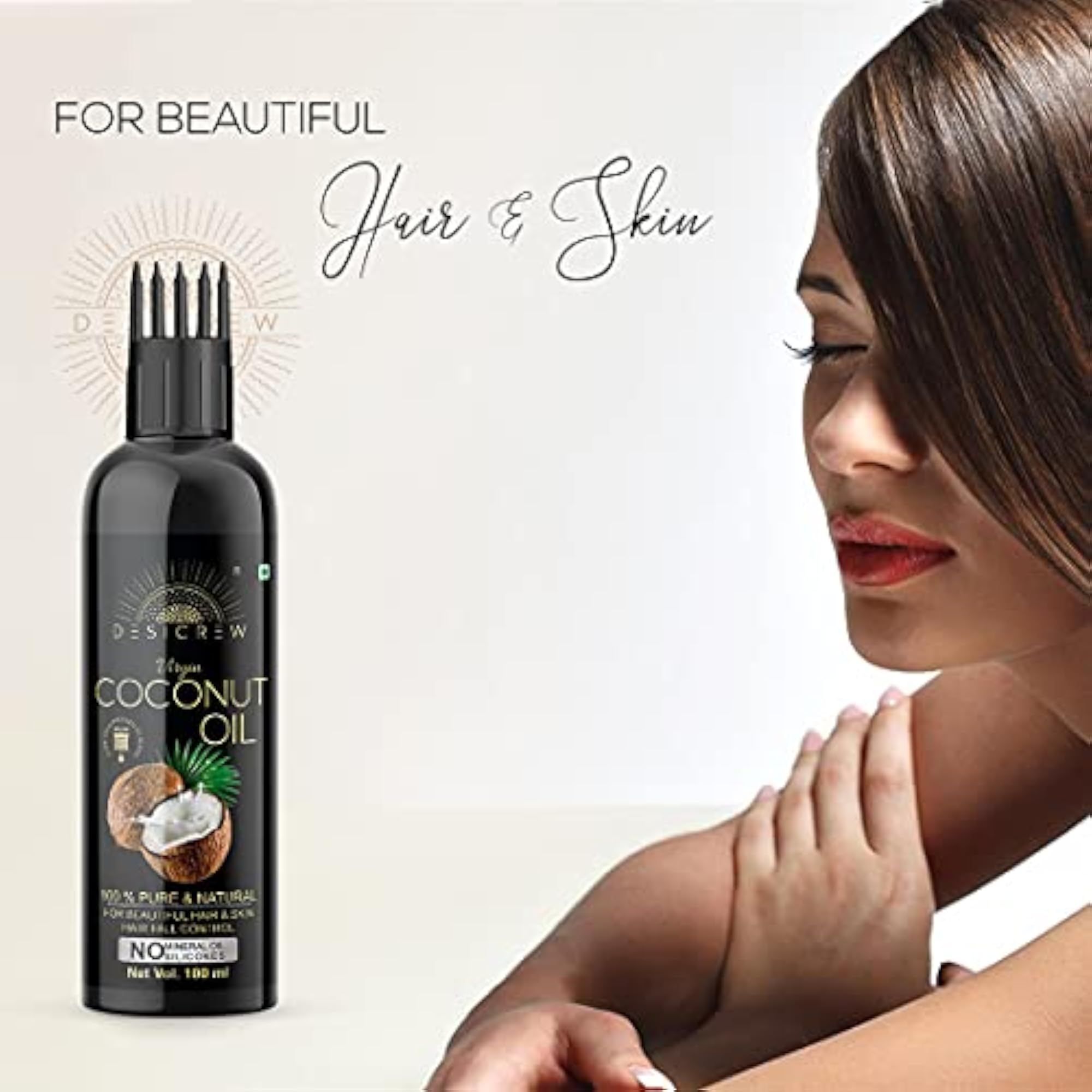 Cold-Pressed Virgin Coconut & Hibiscus Hair Oil Combo, 200ml