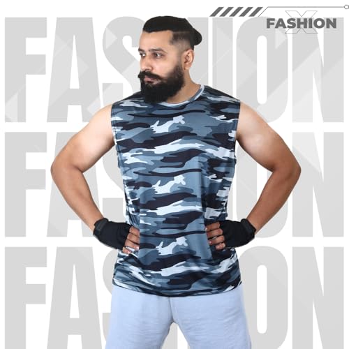 Image of Sleeveless T Shirts for Men - Gym Vest, Sando Tank Top Wear, Workout Baniyan, Stringers Inner Shirt, Bodybuilding Tshirts, Sports Tshirt Vests, Stylish Tanks Tops
