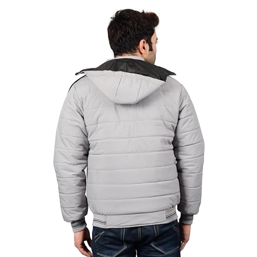 Image of Quark Export Quality Reversible Puffer Jacket in GLD Material best for Winterwear /Hiking /Biking /Camping /Mountaineering /Racing /Climbing /Tracking(Control Temperature up to 3 Degree Celsius.)(3C)