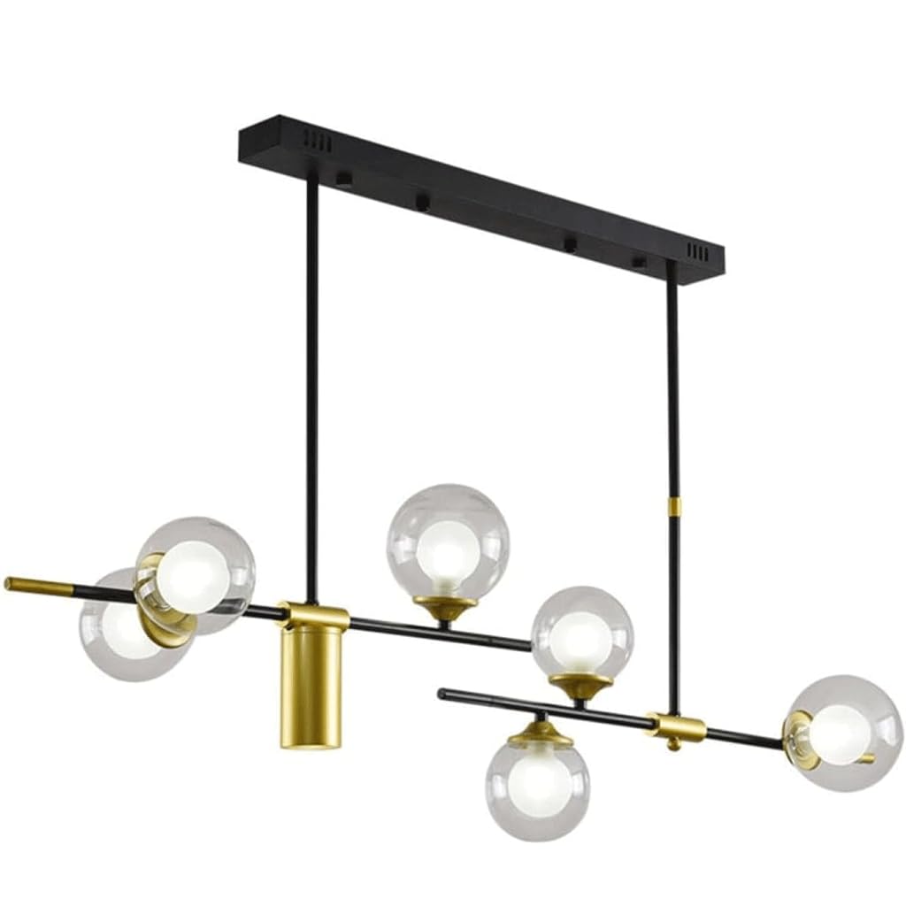 Lustre boule de verre LED suspendu design haricot magique moderne pour salon et salle à manger