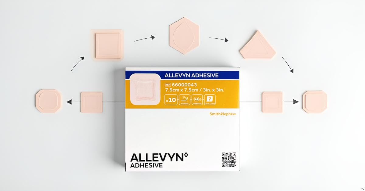 Allevyn Adhesive 7,5 x 7,5 cm 3 inx3in in 10 sztuk