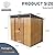 6FT x 5FT Outdoor Storage Shed, Heavy Duty Galvanized Steel Garden Shed with Sloped Roof, Sliding Lockable Doors, Punched Vents & Foundation Kit, Weather Resistant Tool Shed for Backyard, Coffee