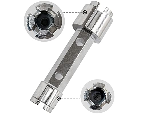 Bearhut Tub Drain Remover Wrench Removal Tool Dual Ended Dumbell Wrench Heavy Duty Aluminum #TOP4