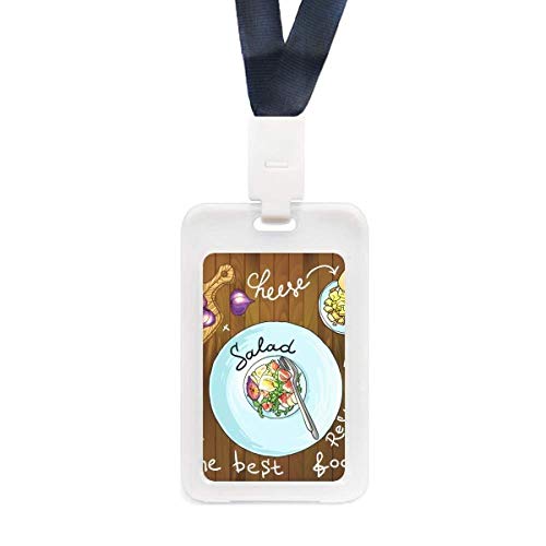 Porte-carte de crédit transparent pour étiquette de fromage et menu de restaurant chic