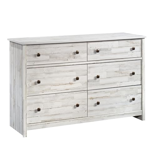 Sauder River Ranch Dresser, White Plank Finish
