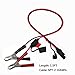 SPARKING 1.5FT 12V Battery Alligator Clip to SAE 2Pin Quick Disconnect Cable SAE to Battery Clamp Cable 7.5A Fuse (2 PACK)