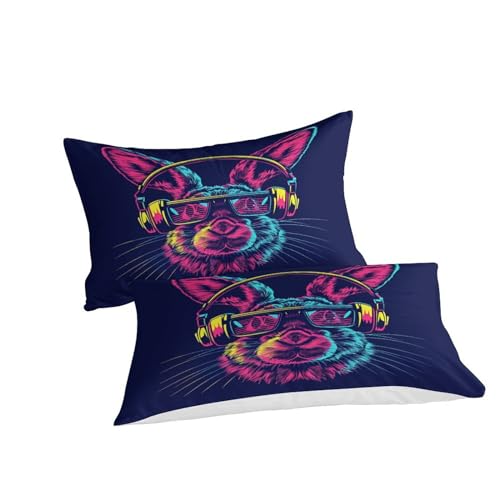 Housse de couette lapin 3D 3 pièces 200x200cm en microfibre - 5