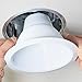 [6-Pack] PROCURU 6-Inch Recessed Light Shorty Cone Trim, Weatherproof Air-Tight, IC-Rated, White