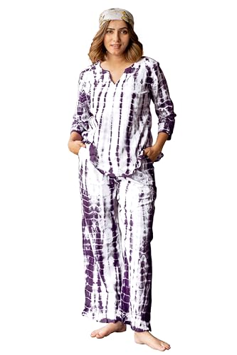 Image of MIRCHI FASHION Women's Cotton Shibori Dyed Printed Co-Ord Set of Short Kurti & Plazzo Pant