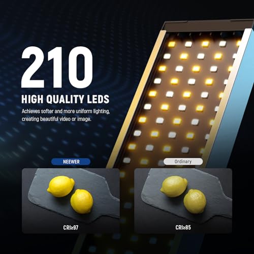 Image of NEEWER Upgraded LED Video Light Stick & 2.4G Remote Kit, 2 Pack Handheld Dimmable 3200K~5600K CRI97+ Video Lighting with Stands /Filters /Bag for YouTube Video Recording Photography Gaming, BH20B Silver
