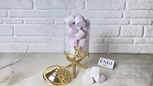 Gold Unique Glass Canister Set For Kitchen, Paper Towel Holder, Tea Sugar Coffee Canister, Cookie & Candy Jar… (Full Set) #TOP6