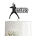 Black Baseball 9 Birthday Cake Topper, Glitter Happy 9th Birthday Party Decoration