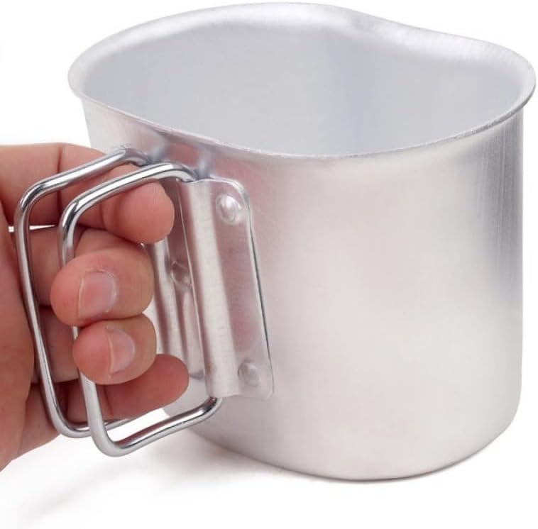 Outdoor Aluminum Alloy Products Canteen Cup Stove Pouch Kit for Camping Survival Hiking Backpacking