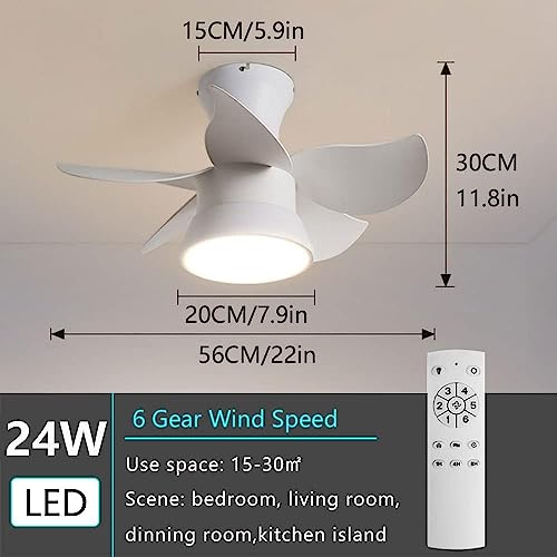 Ventilador de techo moderno para salón y dormitorio 3