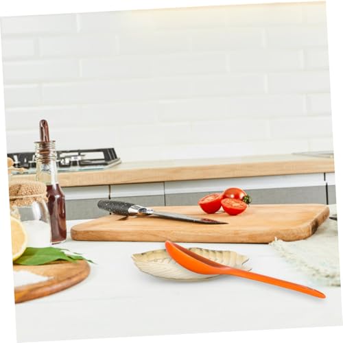 TEMPNAP ゴールドステンレス製リーフ型スプーンレスト 多目的調理器具置き キッチンカウンター省スペース設計 耐久性と簡単設置の厨房勺架