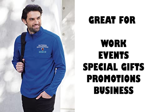 INK STITCH Custom F804 Men Design Your Own Stitching Embroidery Soft Fleece Quarter Zip Up Pullover3