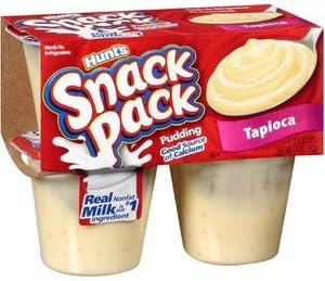 Hunt'sSnack Packs Tapioca Pudding, 13 oz (Pack of 4)