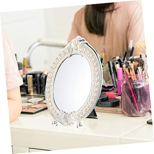 Espejo de maquillaje vintage Ipetboom con base estable miniatura 3