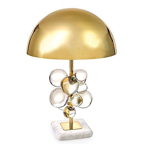 Lampada da Tavolo Moderna e Creativa con Sfera di Cristallo Colorata, Soggiorno, Camera Letto, Decorazione, Lampada, Studio, scrivania, Lettura(A)