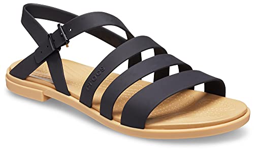 Image of Crocs Women Tulum Sandal Black /Tan 2 UK (W4)