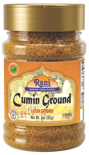 Rani Cumin (Jeera) Powder Spice 3oz (85g) PET Jar ~ All Natural | Vegan | Gluten Friendly | NON-GMO | Kosher | Indian Origin