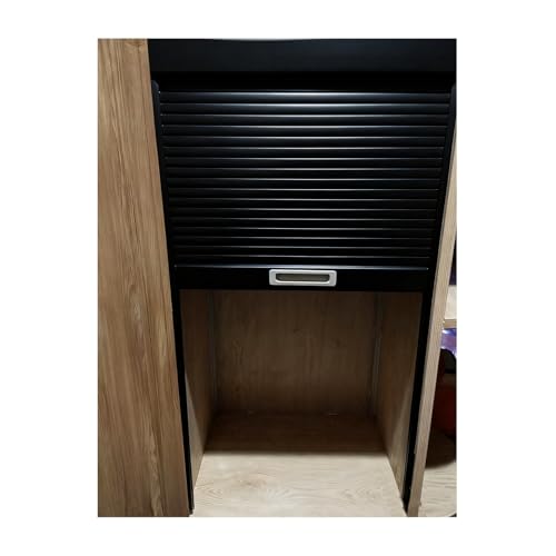GOCHUSX Tambour Door Kitchen Cabinet, Sliding Tambour Cabinet Door, Flexible Decorative Tambour Door, Retractable Closet Doors with Track for Cupboard Vanity Cabinet(40x56cm(15.7x22in))