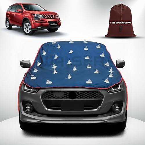 Image of WALSER Spike Car Cover for Mahindra XUV 500 | Anti-Climb Nail Guard for Dogs & Monkeys | Protects Bonnet, Roof & Dicky | UV, Dust & Snow Protection | Spike Cover with 4 Adjustable Hook
