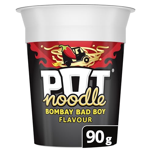 Pot Noodle Bombay Bad Boy Standard Pot instant vegetarian snack quick to make noodles 90 g