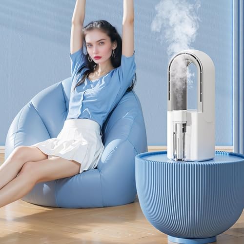 Tuxxjzm Aire acondicionado portátil para habitación, enfriador de habitación portátil, eficiente energéticamente, potente dispositivo de refrigeración para dormitorio, caravana, tienda de campaña - imagen 9