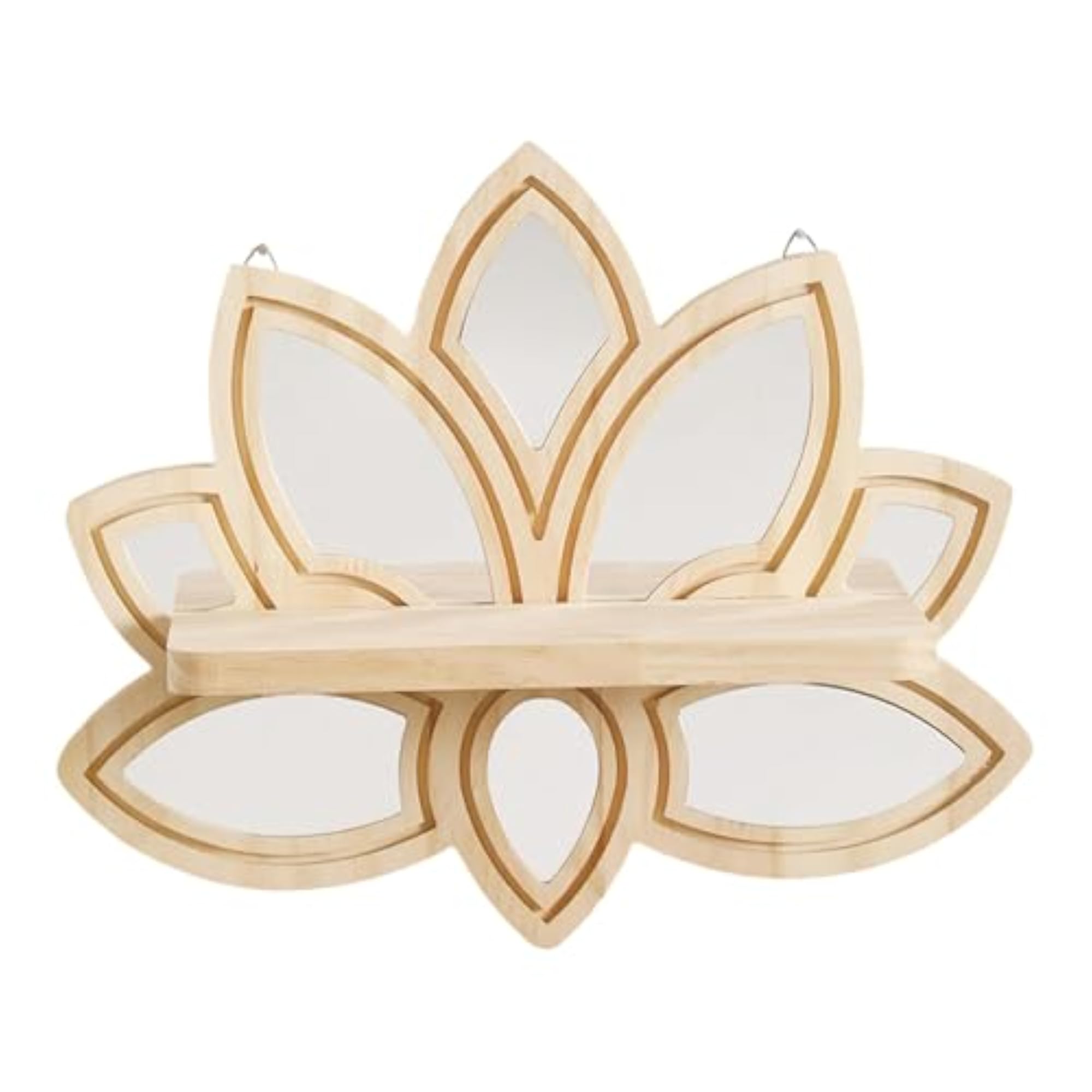 Lotus Wall Shelf Decorative Bohemian Display Rack