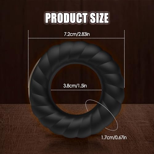 Image of Turbo Vibrating Cock Ring for Men, 10 Powerful Vibration Modes Penis Ring Vibrator, Rechargeable Silicone Delay Ring, Male Sex Toy for Solo Pleasure, CR02