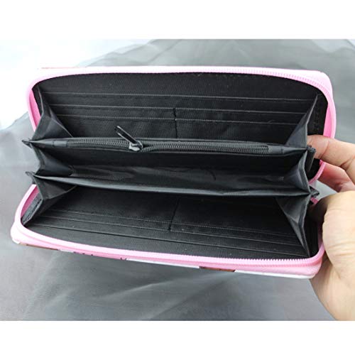 Timlee Cute Donut Wallet For Girls Doughnut Unicorn Wallets Long Purse (Donut)3