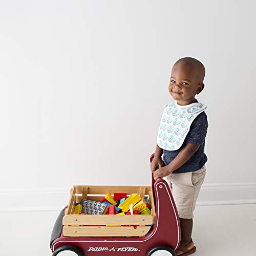 Kiddystar Premium, Organic Cotton Toddler Bibs, Unisex 5-Pack Extra Large Baby Bibs For Boys And Girls, Baby Shower Item For Feeding, Drooling, Teething, Adjustable 5 Positions (Bears & Whales) #TOP7