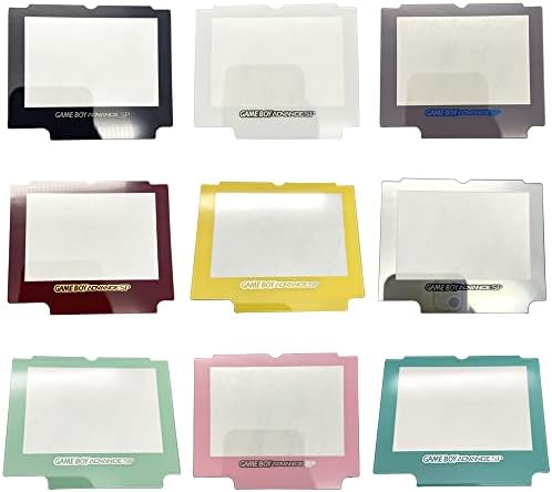 Glass Screen Lens Protector For Gameboy Advance SP GBA SP Glass Mirror Replacement (White)