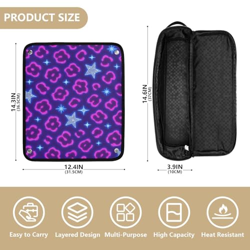 Organizador de herramientas para cabello 2-en-1 con estuche de viaje miniatura 4