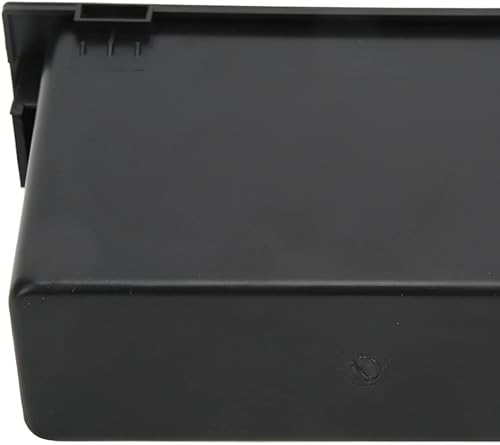 Miniatura 7 de Caja de almacenamiento de radio de audio estéreo para automóvil, organizador de tablero de instrumentos 1DIN, ABS negro, bolsillo de repuesto para