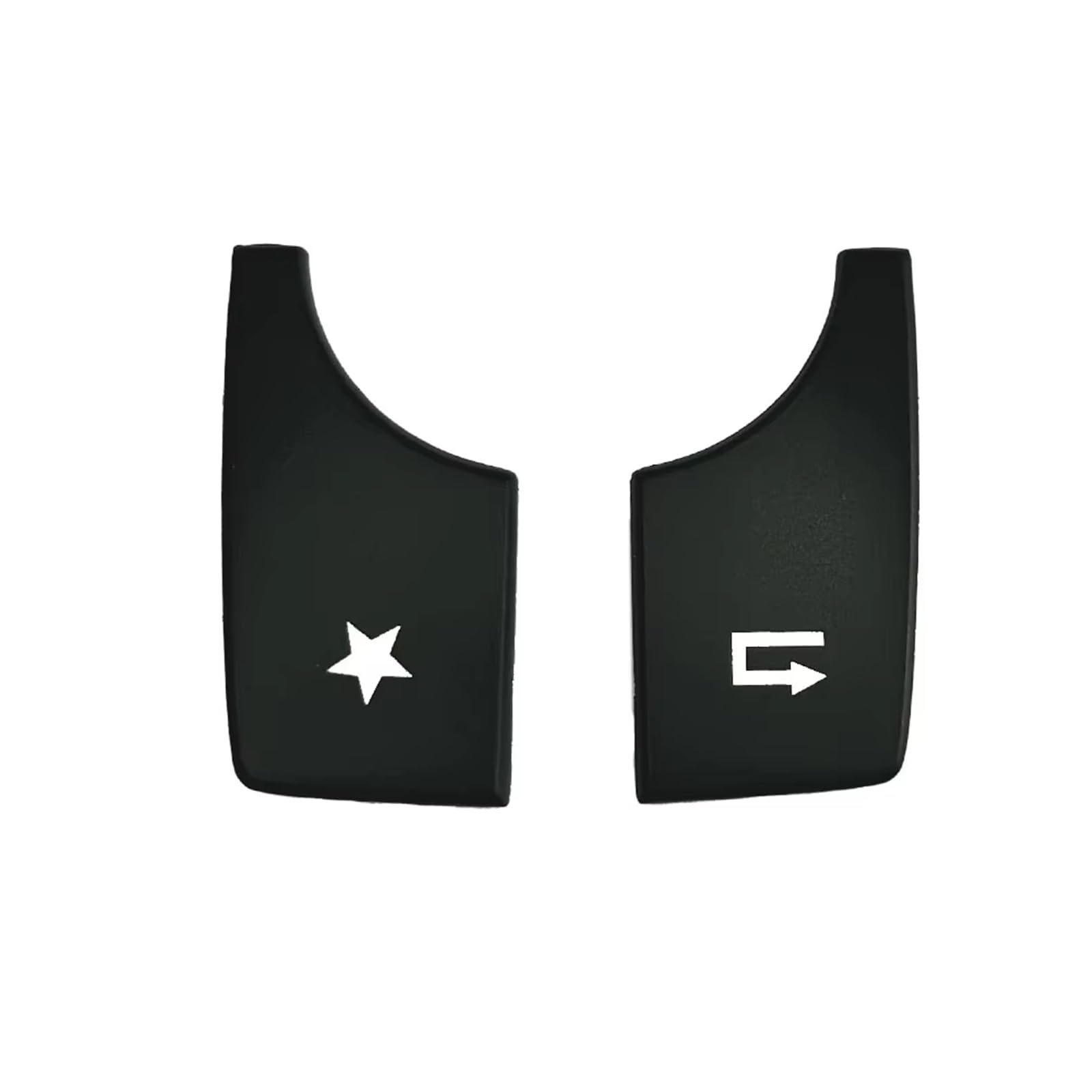 Decorative Stickers Compatible with Benz A B C E Class CLA GLA GLK W204 W212 W176 W246 X204 Car Console Multimedia Function Button Cover Sticker Trim(Model A Black)